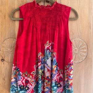 Anthropologie tropical blouse